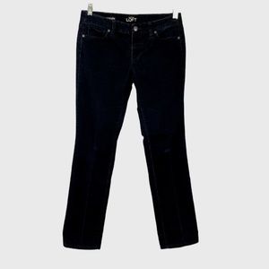 LOFT Womens Petite Modern Straight Corduroy Jeans Dark Blue Low Rise size 4P